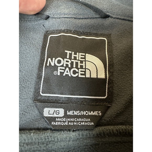 The North Face mens Jacket sz L Amvy T183 Gray Blue two tone Soft Shell adult - Picture 7 of 16
